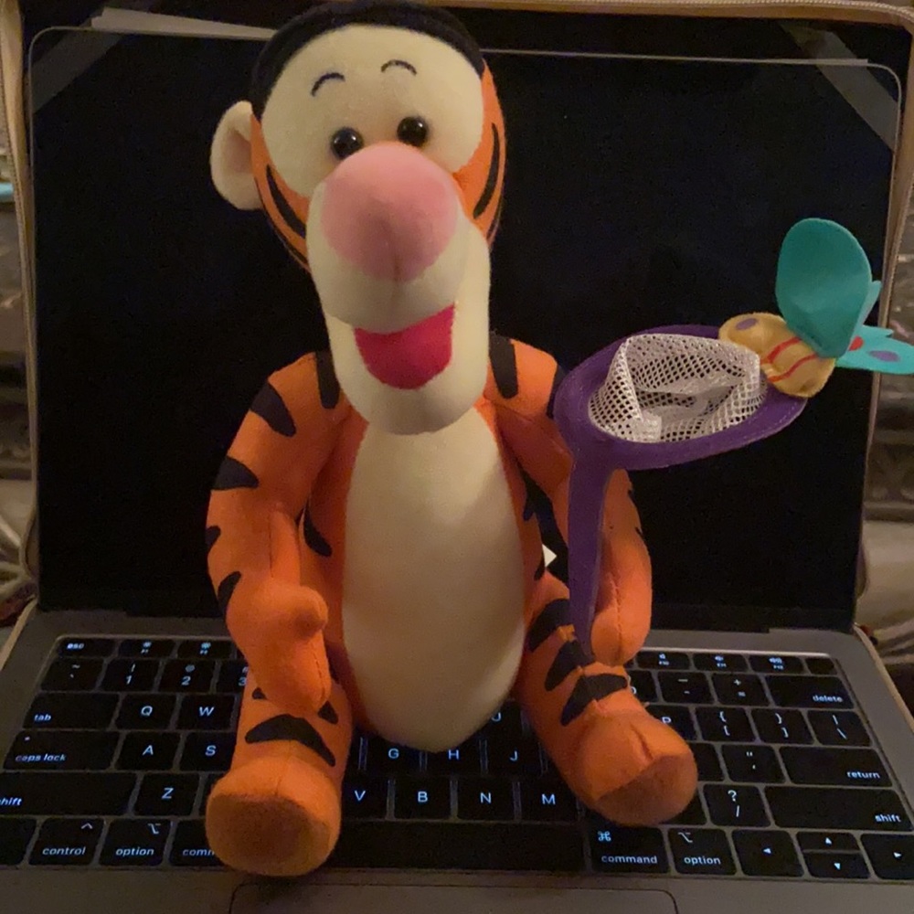 Vintage Tigger with Butterfly Net